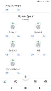 Google Home Workout Space